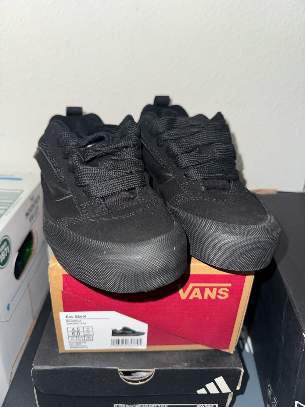 Vans Kids All-Black Skate Sneakers